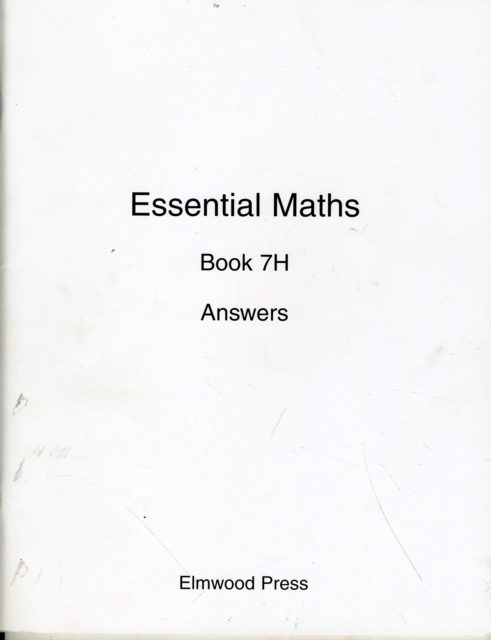 Essential Maths 7H Answers, Paperback / softback Book