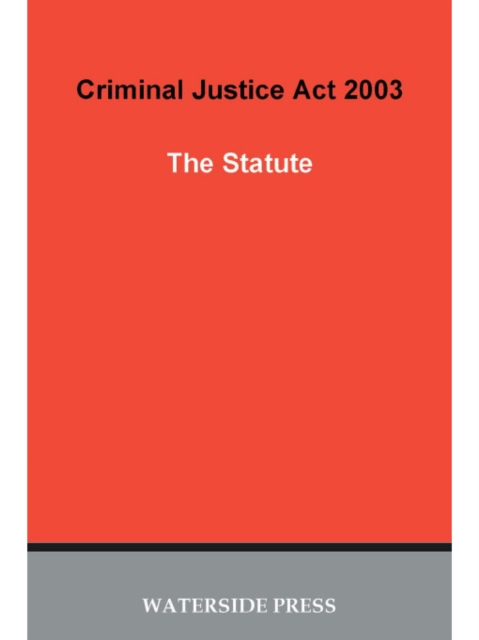 Criminal Justice Act 2003, PDF eBook