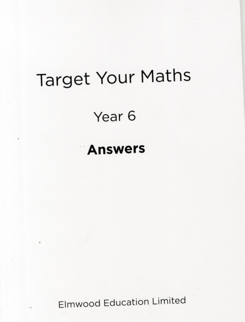 Target Your Maths Year 6 Answer Book, Paperback / softback Book