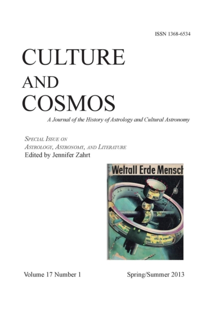 Culture and Cosmos Vol 17 Number 1, Paperback / softback Book
