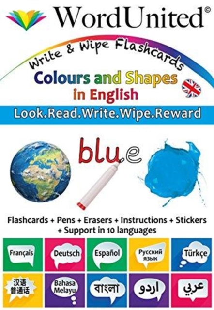 Colours and Shapes in English : Write & Wipe Flashcards, Loose-leaf Book