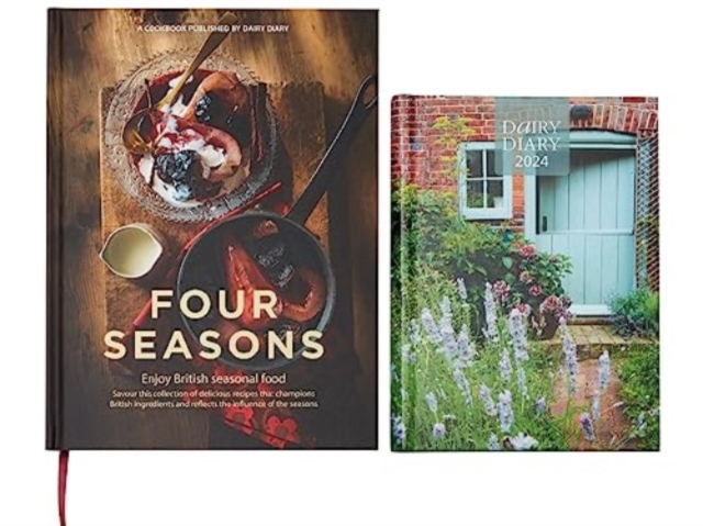 Dairy Diary 2024 with Four Seasons : This great-value package, featuring Britain's most-loved diary, is perfect for seasonal inspiration. Including the beautiful A5 week-to-view Dairy Diary with 52 de, Hardback Book