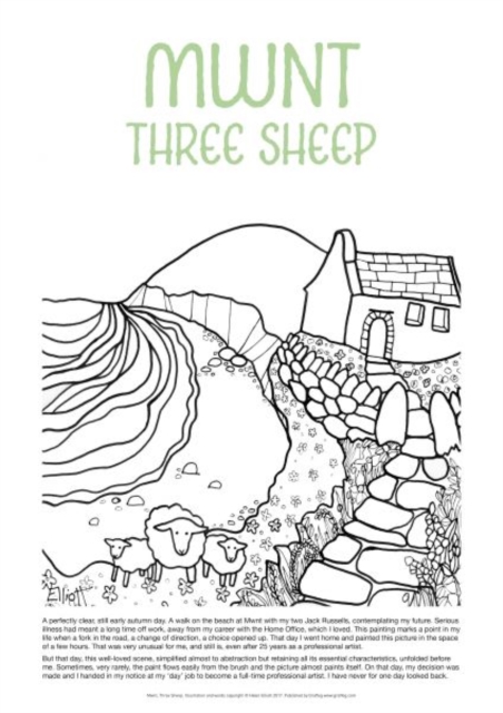 Helen Elliott Poster: Mwnt Three Sheep, Poster Book