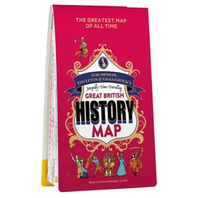Great British History Map, Sheet map, folded Book