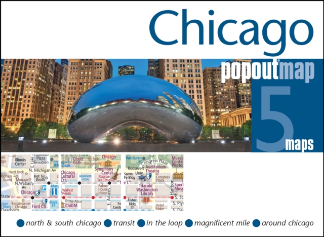 Chicago PopOut Map, Sheet map, folded Book
