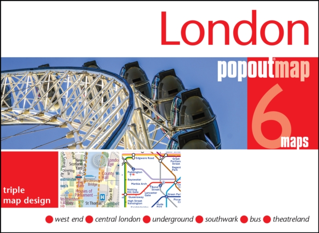 London PopOut Map : 3 PopOut maps in one handy, pocket-size format, Sheet map, folded Book