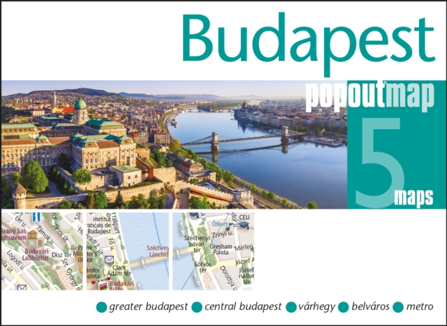 Budapest PopOut Map, Sheet map, folded Book