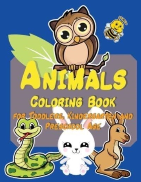 Animal Coloring Book for Kids : Have fun with your children with this gift: Color tiger, dog, cat, elephant and rabbit 40 pages of pure fun!, Paperback / softback Book