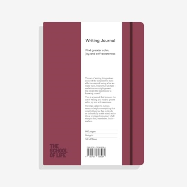 The School of Life Writing Journal - Burgundy : Find greater calm, joy and self-awareness, Notebook / blank book Book