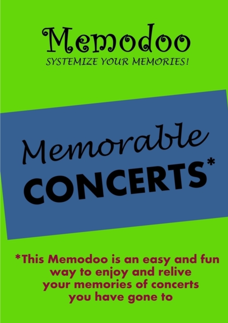 Memodoo Memorable Concerts, Paperback / softback Book