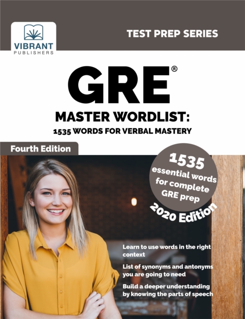 GRE Master Wordlist : 1535 Words for Verbal Mastery, Paperback / softback Book