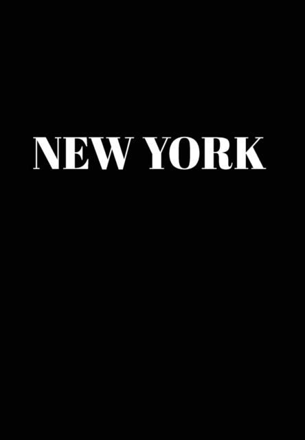 New York : Hardcover Black Decorative Book for Decorating Shelves, Coffee Tables, Home Decor, Stylish World Fashion Cities Design, Hardback Book