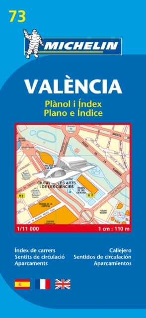 Valencia - Michelin City Plan 73 : City Plans, Sheet map Book