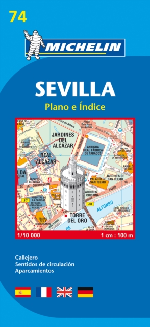 Sevilla - Michelin City Plan 74 : City Plans, Sheet map Book