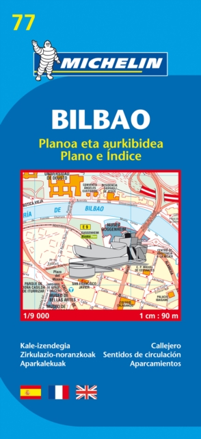Bilbao - Michelin City Plan 77 : City Plans, Sheet map, folded Book