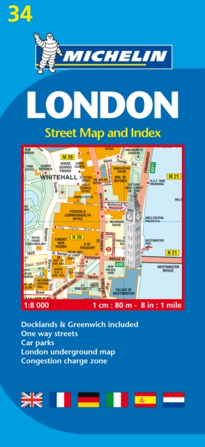 London - Michelin City Plan 34 : City Plans, Sheet map Book