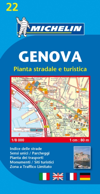 Genova City Plan, Sheet map, folded Book