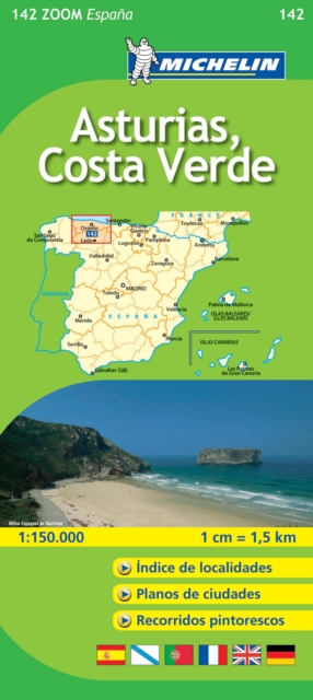 Asturias, C. Verde, Sheet map, folded Book