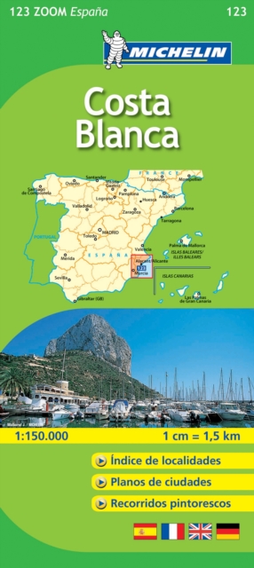 Costa Blanca, Sheet map, folded Book