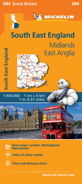 South East England - Michelin Regional Map 504 : Map, Sheet map, folded Book
