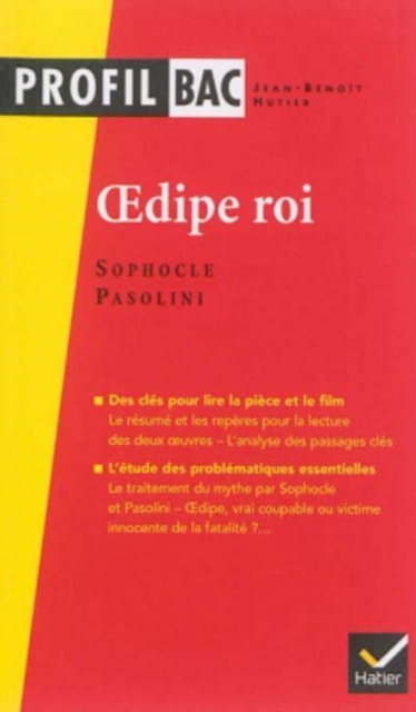 Profil d'une oeuvre : Oedipe roi, Paperback / softback Book