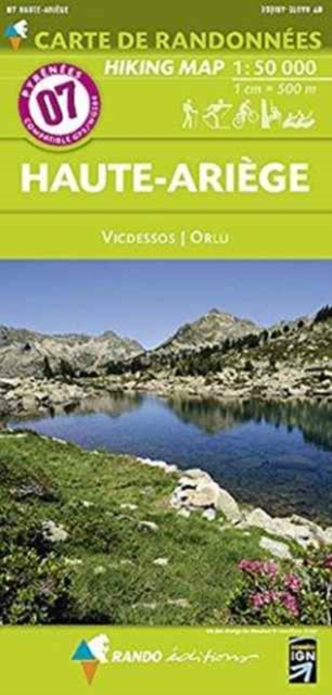 Haute-Ariege - Vicdessos - Orlu : 7, Sheet map, folded Book