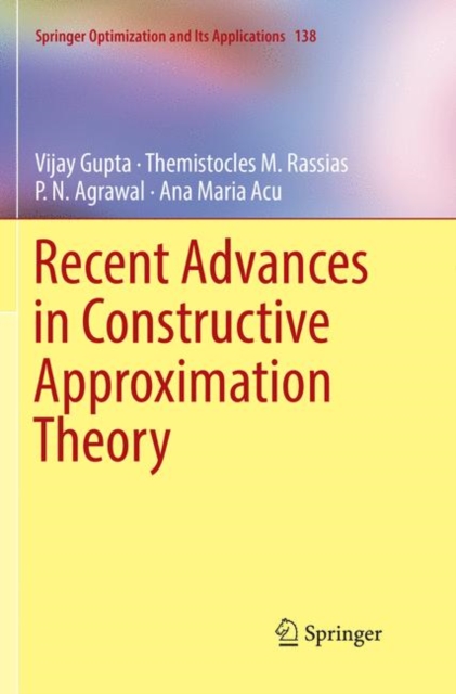 Recent Advances in Constructive Approximation Theory, Paperback / softback Book