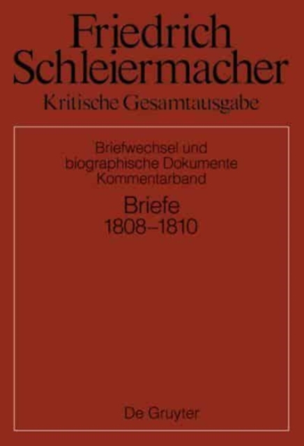 Briefwechsel 1808-1810, Hardback Book