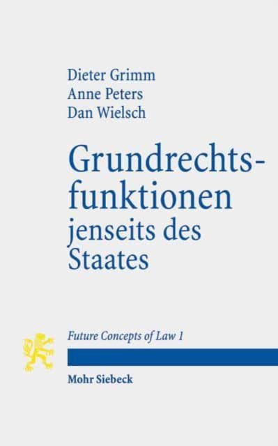 Grundrechtsfunktionen jenseits des Staates, Paperback / softback Book