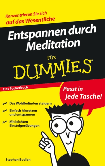 Entspannen durch Meditation fur Dummies Das Pocketbuch, Paperback / softback Book