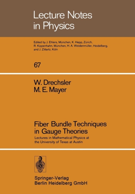 Fiber Bundle Techniques in Gauge Theories : Lectures in Mathematical Physics at the University of Texas at Austin, Paperback / softback Book