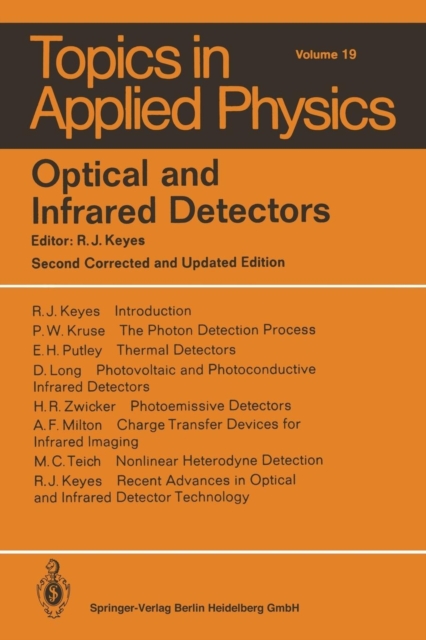 Optical and Infrared Detectors, Paperback / softback Book