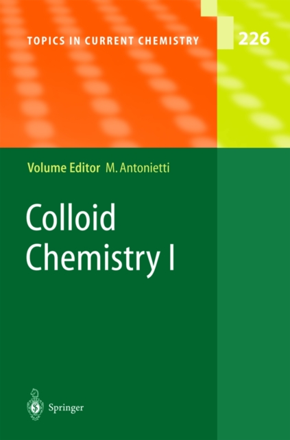 Colloid Chemistry I, PDF eBook