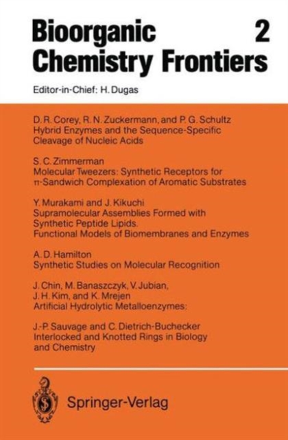 Bioorganic Chemistry Frontiers : 2, Hardback Book