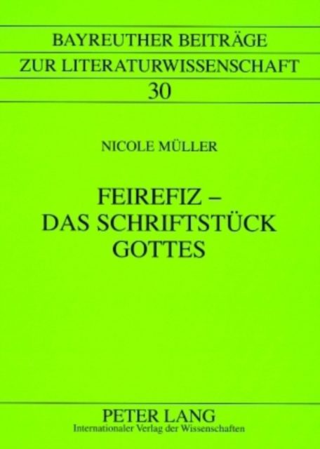 Feirefiz - Das Schriftstueck Gottes, Paperback / softback Book