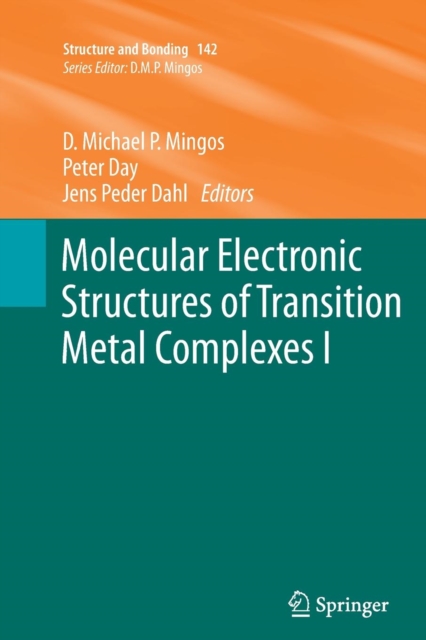 Molecular Electronic Structures of Transition Metal Complexes I, Paperback / softback Book