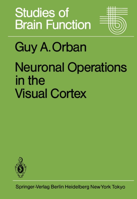 Neuronal Operations in the Visual Cortex, PDF eBook