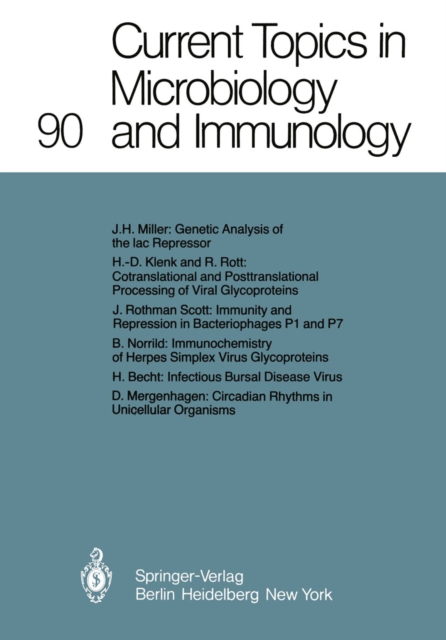 Current Topics in Microbiology and Immunology, PDF eBook