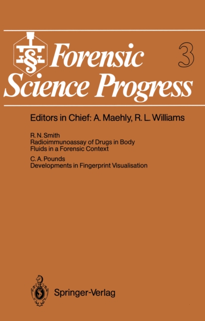 Forensic Science Progress : Volume 3, PDF eBook