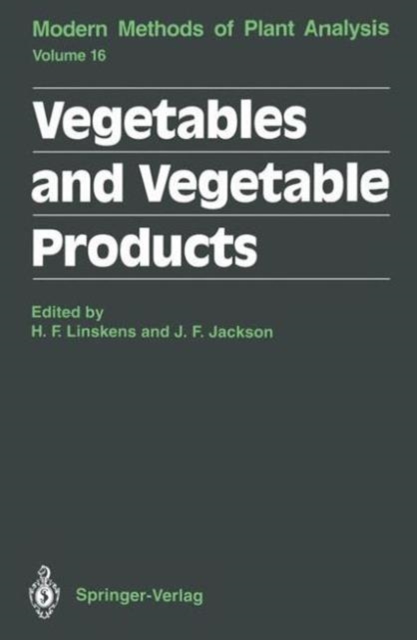 Vegetables and Vegetable Products, Paperback / softback Book