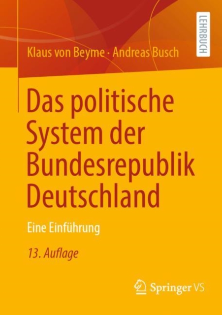 Das politische System der Bundesrepublik Deutschland : Eine Einfuhrung, Paperback / softback Book