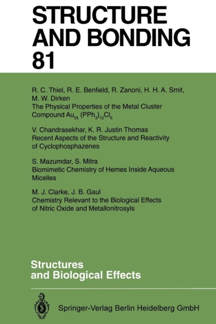 Structures and Biological Effects, Paperback / softback Book
