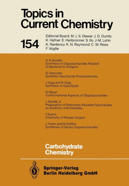 Carbohydrate Chemistry, Paperback / softback Book
