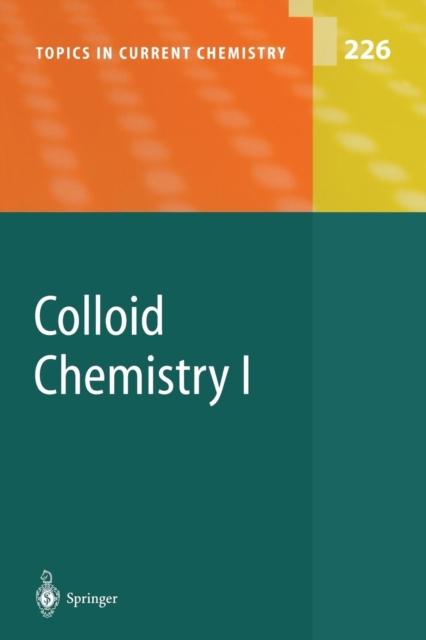 Colloid Chemistry I, Paperback / softback Book