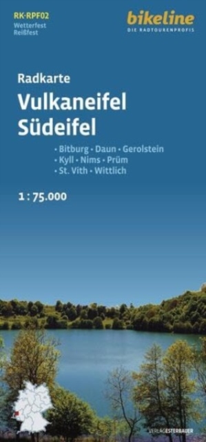 Vulkaneifel - Sudeifel  cycle map : RPF02, Sheet map, folded Book