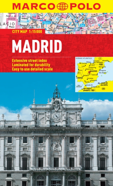 Madrid City Map, Sheet map, folded Book