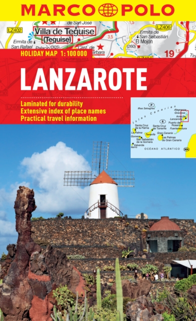 Lanzarote Marco Polo Holiday Map, Sheet map, folded Book
