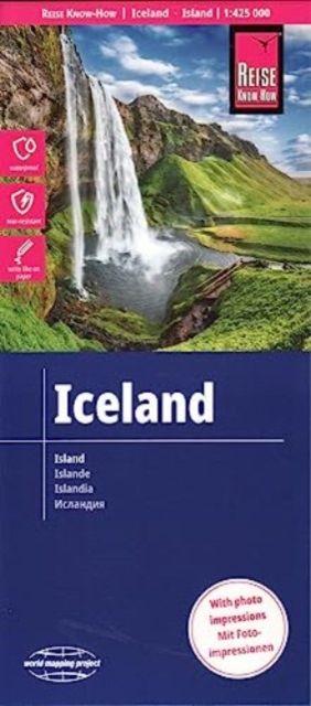 Iceland (1:425.000), Sheet map, folded Book