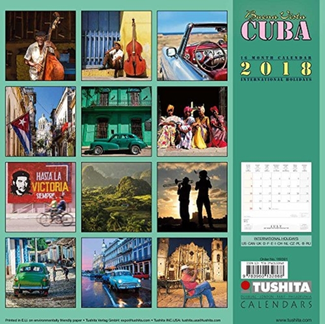 Buena Vista Cuba 2018, Calendar Book