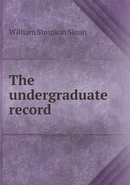 The Undergraduate Record, Paperback / softback Book